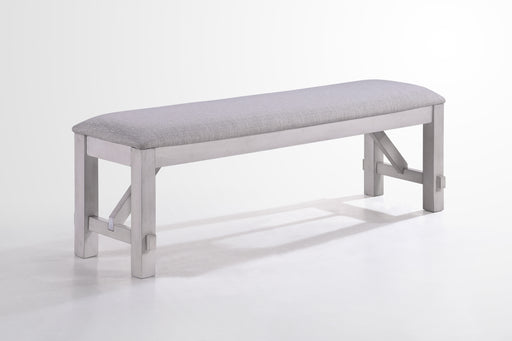 Maisie Bench-White/ Brown