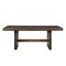 Kody Rectangle Dining Table Base-Dk Walnut