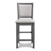 Amy Counter Chair (2/Ctn)-Gray