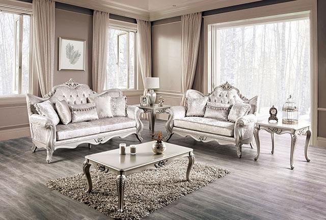 Acapulco White & Espresso Loveseat - Big's Furniture (NV) - Multi Location