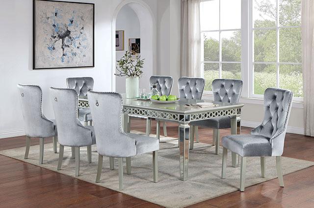 ADALIA Dining Table, Silver - Big's Furniture (NV) - Multi Location