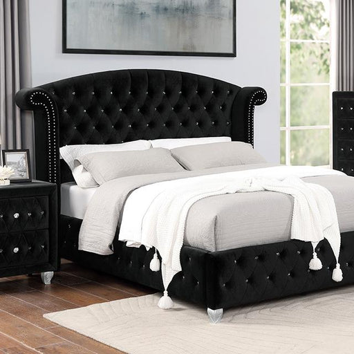 ZOHAR E.King Bed, Black - Big's Furniture (NV) - Multi Location