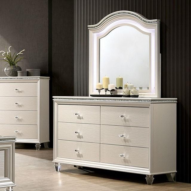Furniture of America Allie Pearl White Dresser