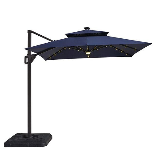 Xico 8 Ft Square Umbrella w/ Double Top w/ LED Light + 37" Large Base - Big's Furniture (NV) - Multi Location