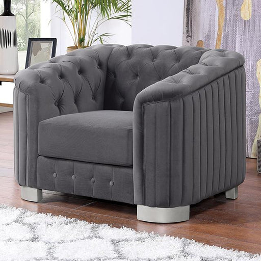 CASTELLON Chair, Dark Gray - Big's Furniture (NV) - Multi Location