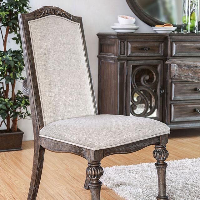 ARCADIA Rustic Natural Tone/ Ivory Side Chair (2/CTN) - Big's Furniture (NV) - Multi Location