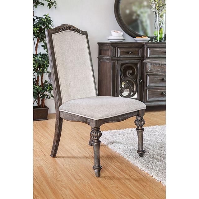 ARCADIA Rustic Natural Tone/ Ivory Side Chair (2/CTN) - Big's Furniture (NV) - Multi Location