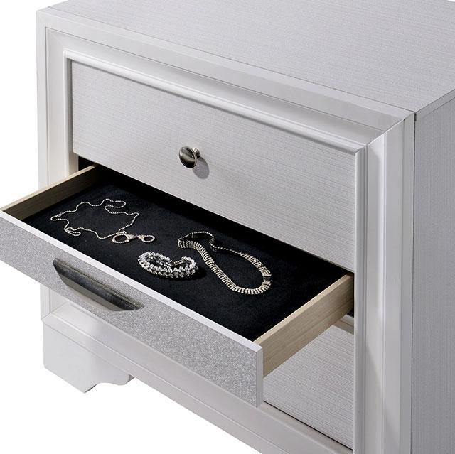 Chrissy White Night Stand - Big's Furniture (NV) - Multi Location