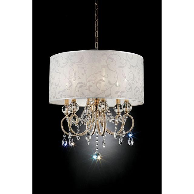 Deborah Gold 24.5"H Gold Ceiling Lamp - Big's Furniture (NV) - Multi Location