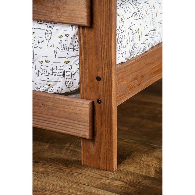 Arlette Twin/Twin Bunk Bed Brown, Black, Gray, & White - Big's Furniture (NV) - Multi Location
