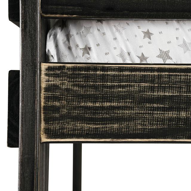 Arlette Twin/Twin Bunk Bed Brown, Black, Gray, & White - Big's Furniture (NV) - Multi Location