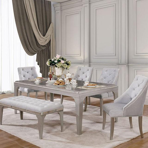 DIOCLES Silver/Gray Dining Table - Big's Furniture (NV) - Multi Location