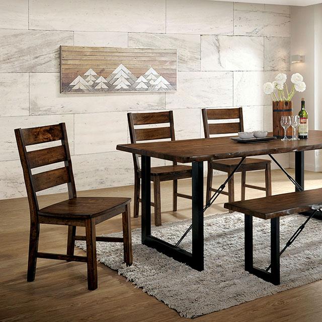 Dulce Walnut/Black Dining Table - Big's Furniture (NV) - Multi Location