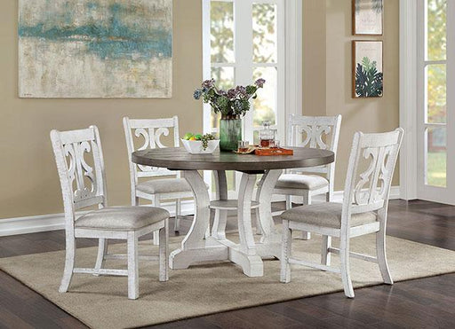 AULETTA Round Dining Table, Gray - Big's Furniture (NV) - Multi Location