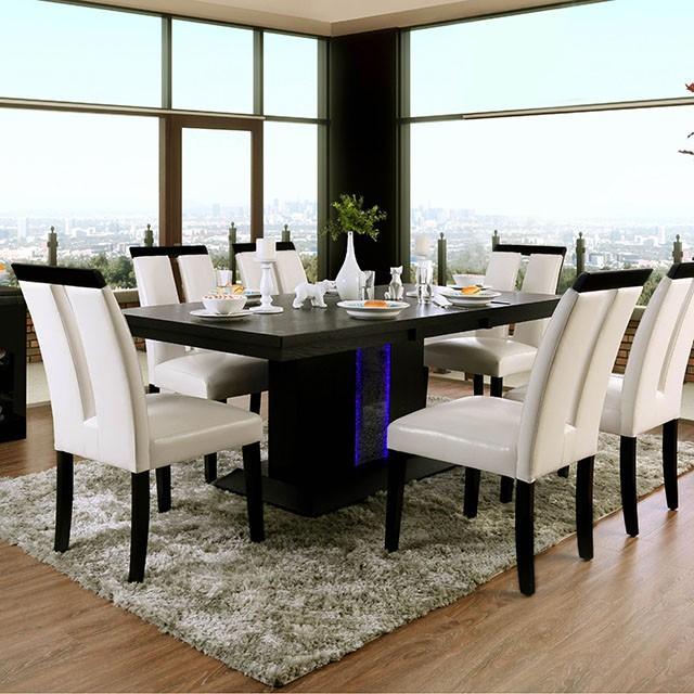 Evangeline Black/Beige Dining Table - Big's Furniture (NV) - Multi Location