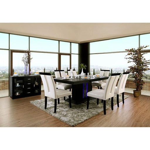 Evangeline Black/Beige Dining Table - Big's Furniture (NV) - Multi Location