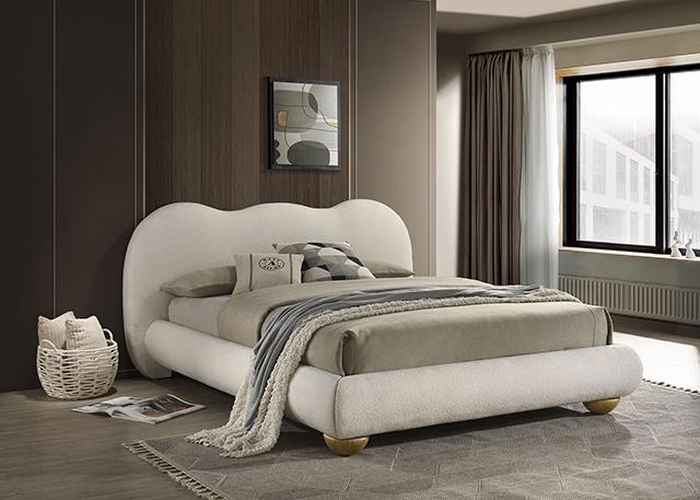 Finamore Bed White - Big's Furniture (NV) - Multi Location