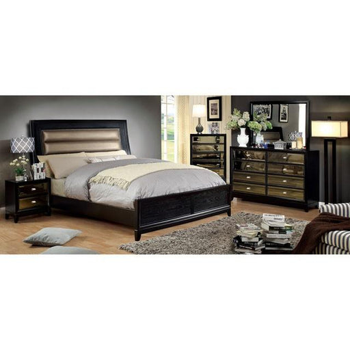 Golva Bed Beige & Black - Big's Furniture (NV) - Multi Location