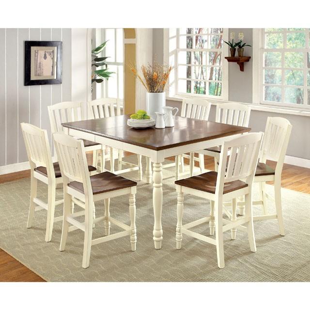 HARRISBURG Vintage White/Dark Oak Side Chair (2/CTN) - Big's Furniture (NV) - Multi Location