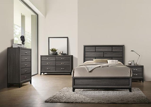 Errico Bed Grey & White - Big's Furniture (NV) - Multi Location
