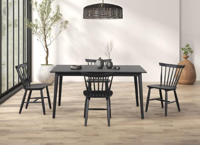 Beale Dining Table Walnut & Black - Big's Furniture (NV) - Multi Location