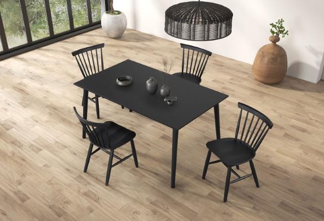 Beale Dining Table Walnut & Black - Big's Furniture (NV) - Multi Location