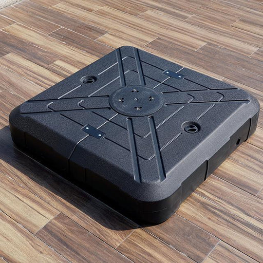 Sano 10 Ft Square Umbrella w/ Double Top w/ LED Light + 37" Large Base - Big's Furniture (NV) - Multi Location