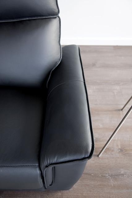 Bienne Recliner Chair White & Black - Big's Furniture (NV) - Multi Location