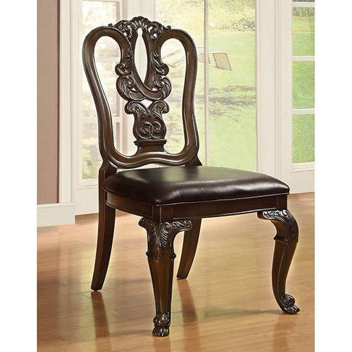 Bellagio Brown Cherry Wooden Side Chair (2/CTN) - Big's Furniture (NV) - Multi Location