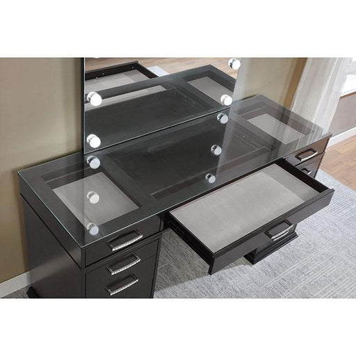 VALENTINA Vanity Set, Gray - Big's Furniture (NV) - Multi Location