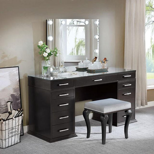 VALENTINA Vanity Set, Gray - Big's Furniture (NV) - Multi Location