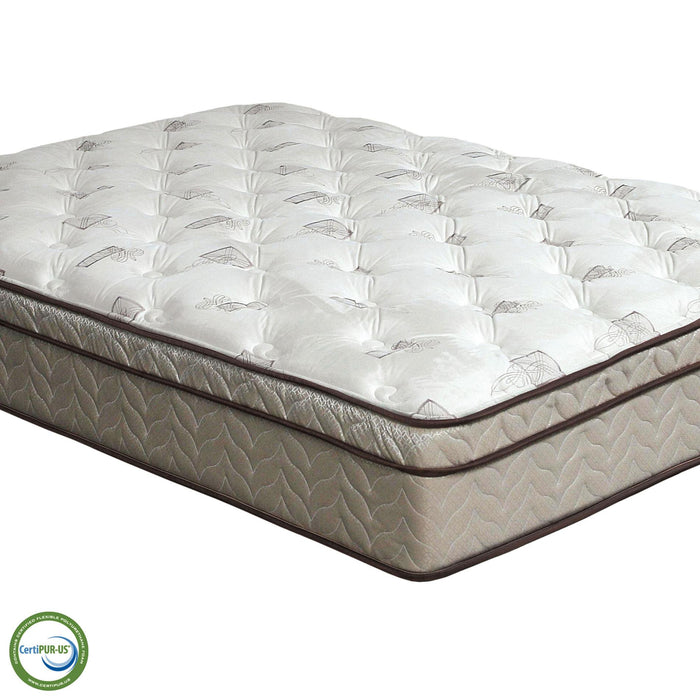 Lilium White/Brown 13" Euro Pillow Top Mattress, Full - Big's Furniture (NV) - Multi Location