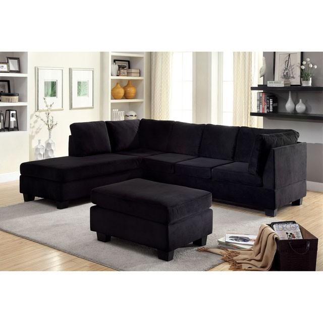 LOMMA Black Ottoman - Big's Furniture (NV) - Multi Location