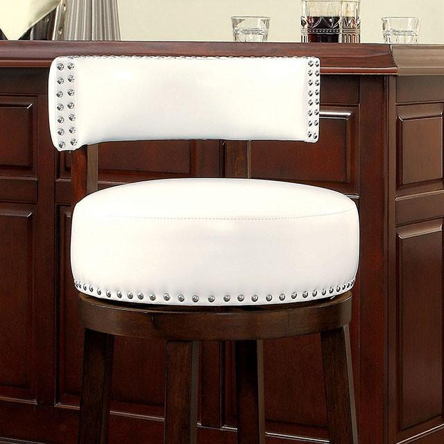 SHIRLEY Dark Oak/White 29" Bar Stool - Big's Furniture (NV) - Multi Location