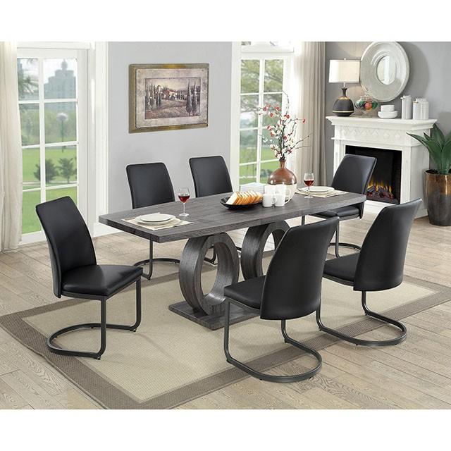 Saskia Gray Dining Table - Big's Furniture (NV) - Multi Location