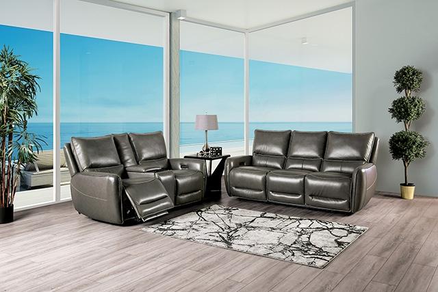 PHINEAS Power Sofa, Gray - Big's Furniture (NV) - Multi Location