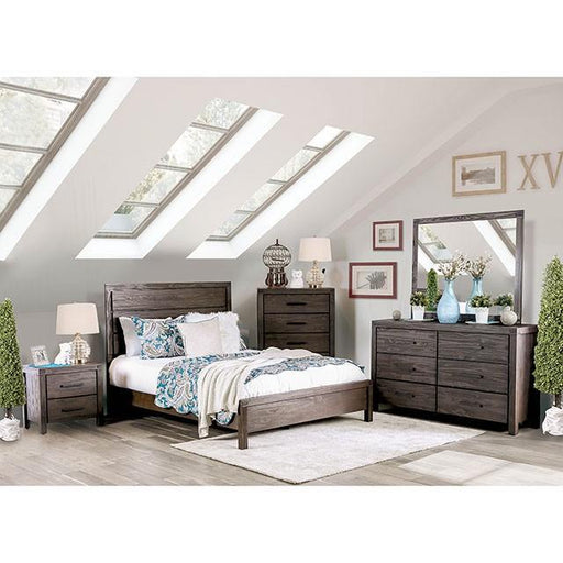 Rexburg Wire-Brushed Rustic Brown E.King & Full Bed - Big's Furniture (NV) - Multi Location