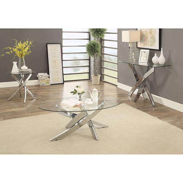 LAILA Chrome Sofa Table - Big's Furniture (NV) - Multi Location