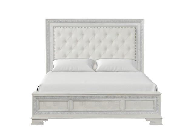 Stella Mia 4 Pc 5 Pc Queen Bedroom Set White - Big's Furniture (NV) - Multi Location