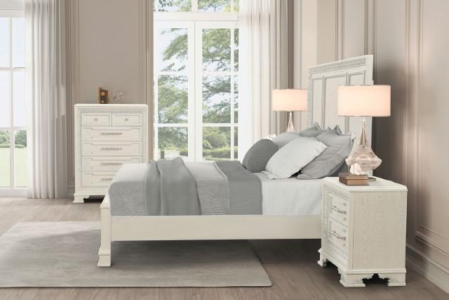 Stella Mia 4 Pc 5 Pc Queen Bedroom Set White - Big's Furniture (NV) - Multi Location
