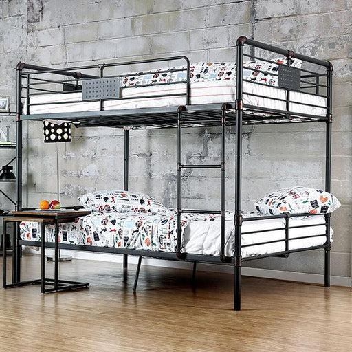 Olga I Antique Black Full/Full Bunk Bed - Big's Furniture (NV) - Multi Location