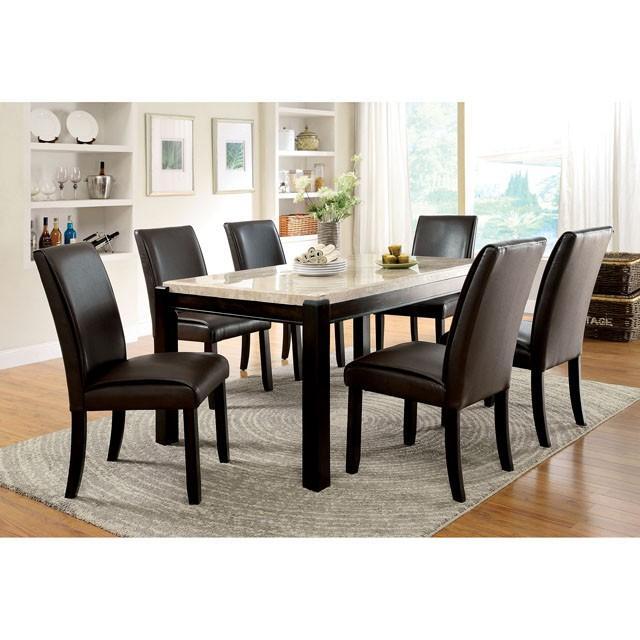 GLADSTONE I Dark Walnut/Ivory Dining Table - Big's Furniture (NV) - Multi Location