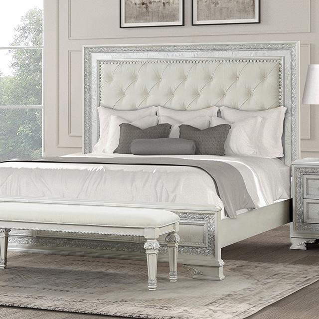 Stella Mia 4 Pc 5 Pc Queen Bedroom Set White - Big's Furniture (NV) - Multi Location