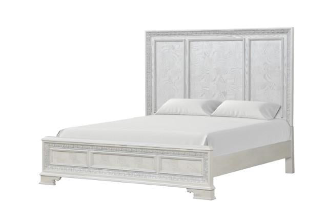 Stella Mia 4 Pc 5 Pc Queen Bedroom Set White - Big's Furniture (NV) - Multi Location