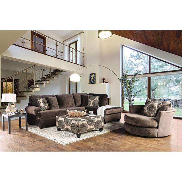 Bonaventura Brown Swivel Chair - Big's Furniture (NV) - Multi Location