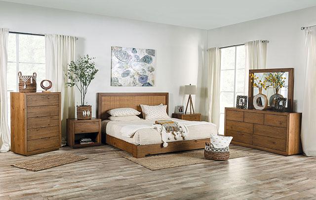 LEIRVIK Mirror, Light Walnut - Big's Furniture (NV) - Multi Location