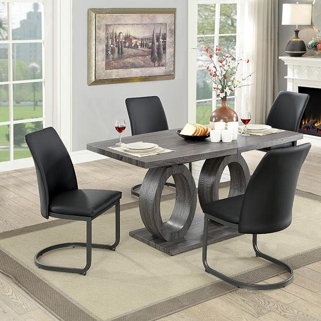 Saskia Gray Dining Table - Big's Furniture (NV) - Multi Location