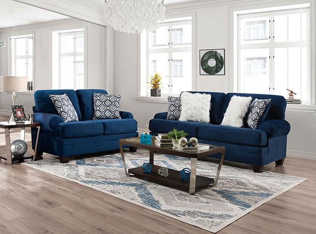 WALDSTONE Sofa, Navy - Big's Furniture (NV) - Multi Location