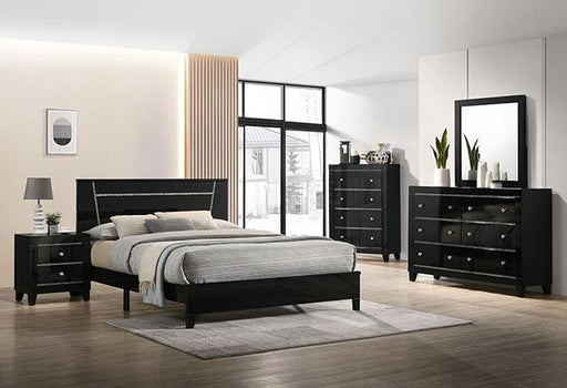 Magdeburg Bed Black & White - Big's Furniture (NV) - Multi Location