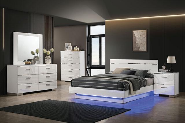 Erlach Bed Black & White - Big's Furniture (NV) - Multi Location